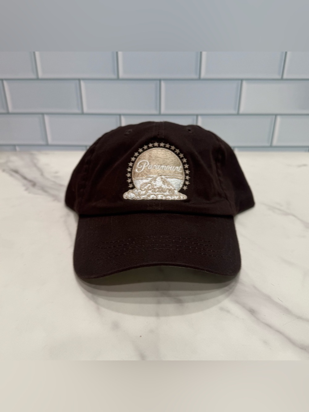 Paramount Pictures Embroidered Mountain Logo Hat Adjustable Strap Bat TV Movie